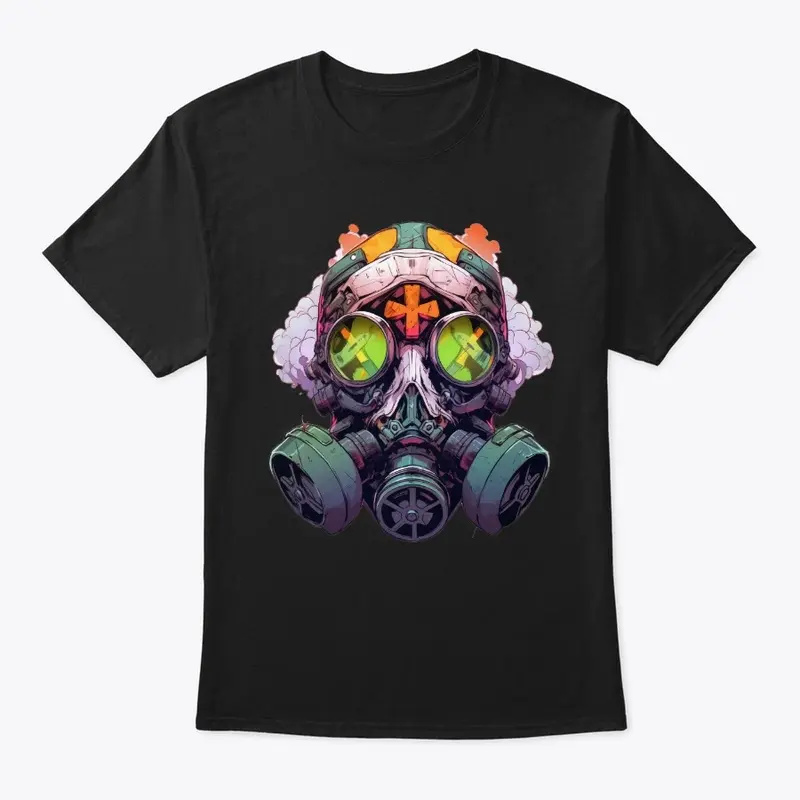 Cartoon Hooded Robot Head Tee