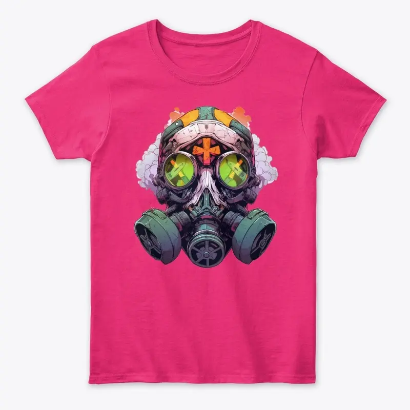 Cartoon Hooded Robot Head Tee